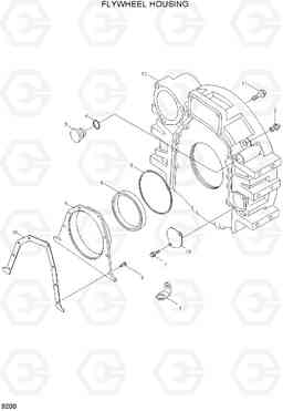 9200 FLYWHEEL HOUSING(-#0111) R290LC-7, Hyundai