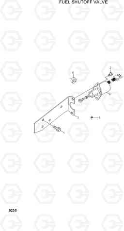 9250 FUEL SHUTOFF VALVE(-#0111) R290LC-7, Hyundai