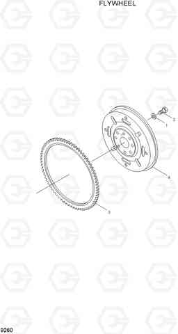 9260 FLYWHEEL(-#0111) R290LC-7, Hyundai