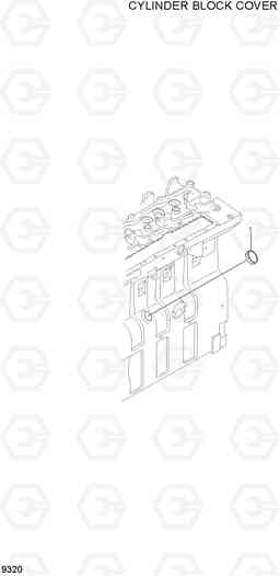 9320 CYLINDER BLOCK COVER(-#0111) R290LC-7, Hyundai