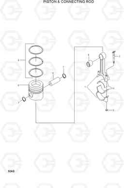 9340 PISTON & CONNECTING ROD(-#0111) R290LC-7, Hyundai