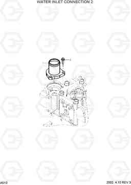 A510 WATER INLET CONNECTION 2(#0112-) R290LC-7, Hyundai