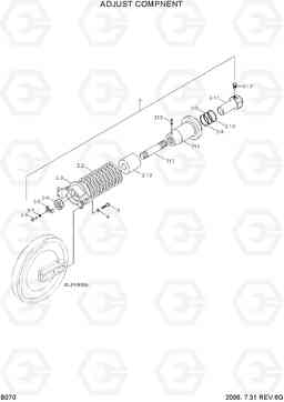 B070 ADJUST COMPNENT(-#0178) R290LC-7, Hyundai