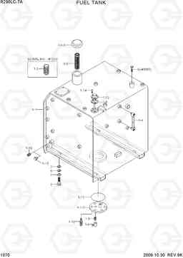 1070 FUEL TANK R290LC-7A, Hyundai