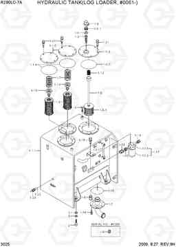 3025 HYDRAULIC TANK(LOG LOADER, #0061-) R290LC-7A, Hyundai