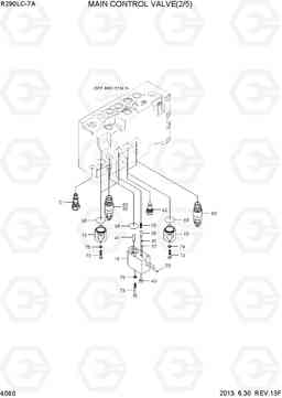 4060 MAIN CONTROL VALVE(2/5, TYPE 1) R290LC-7A, Hyundai