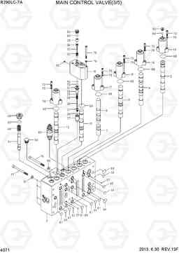 4071 MAIN CONTROL VALVE(3/5, TYPE 2, -#2388) R290LC-7A, Hyundai