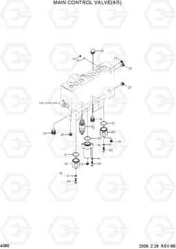 4085 MAIN CONTROL VALVE(4/5, TYPE 3) R290LC-7A, Hyundai