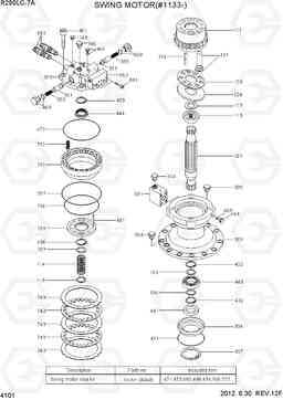 4101 SWING MOTOR(TYPE 1, #1133-) R290LC-7A, Hyundai