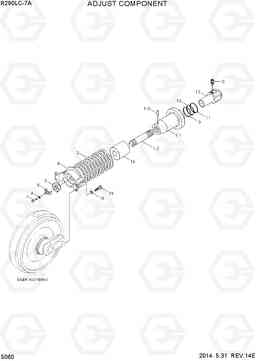 5060 ADJUST COMPONENT R290LC-7A, Hyundai