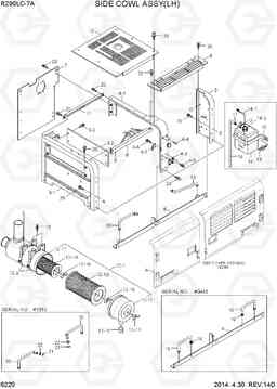 6220 SIDE COWL ASSY(LH) R290LC-7A, Hyundai