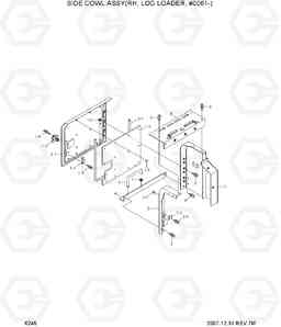 6245 SIDE COWL ASSY(RH, LOG LOADER, #0061-) R290LC-7A, Hyundai