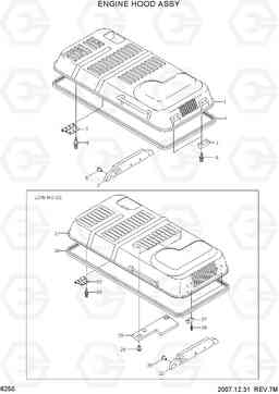 6250 ENGINE HOOD ASSY R290LC-7A, Hyundai