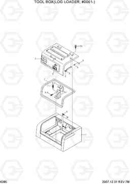 6285 TOOL BOX(LOG LOADER, #0061-) R290LC-7A, Hyundai