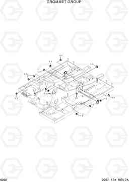 6290 GROMMET GROUP R290LC-7A, Hyundai