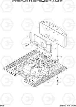 6405 UPPER FRAME & COUNTERWEIGHT(LOG LOADER) R290LC-7A, Hyundai