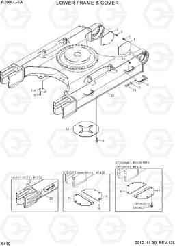 6410 LOWER FRAME & COVER R290LC-7A, Hyundai