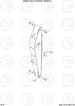 7270 ARM(LOG LOADER, #0061-) R290LC-7A, Hyundai