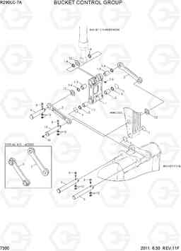 7300 BUCKET CONTROL GROUP R290LC-7A, Hyundai