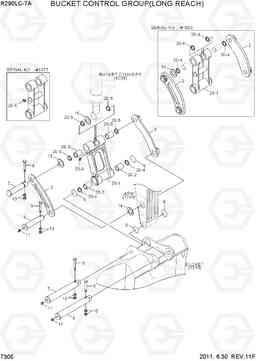 7305 BUCKET CONTROL GROUP(LONG REACH) R290LC-7A, Hyundai