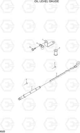 9320 OIL LEVEL GAUGE R290LC-7A, Hyundai