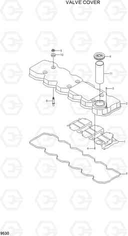 9530 VALVE COVER R290LC-7A, Hyundai