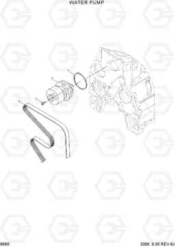 9560 WATER PUMP R290LC-7A, Hyundai