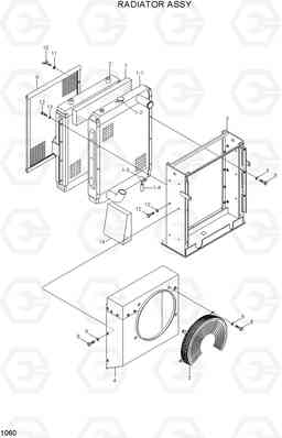 1060 RADIATOR ASSY R290LC7H, Hyundai