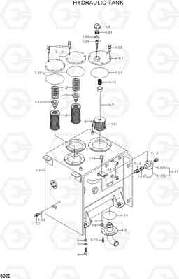 3020 HYDRAULIC TANK R290LC7H, Hyundai