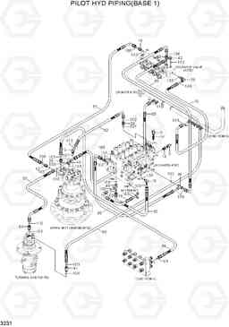 3231 PILOT HYD PIPING(BASE 1) R290LC7H, Hyundai