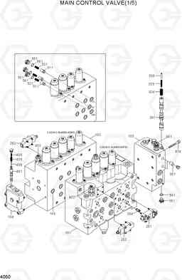 4050 MAIN CONTROL VALVE(1/5) R290LC7H, Hyundai