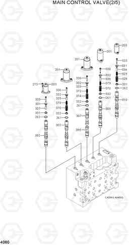 4060 MAIN CONTROL VALVE(2/5) R290LC7H, Hyundai