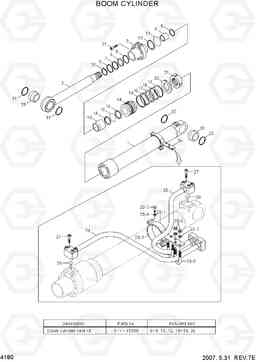 4180 BOOM CYLINDER R290LC7H, Hyundai