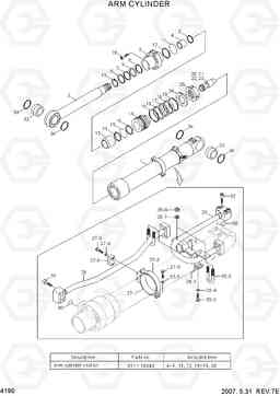 4190 ARM CYLINDER R290LC7H, Hyundai