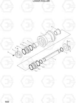 5020 LOWER ROLLER R290LC7H, Hyundai