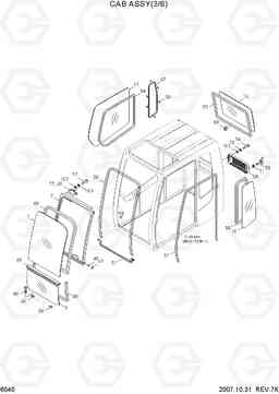 6040 CAB ASSY(3/6) R290LC7H, Hyundai