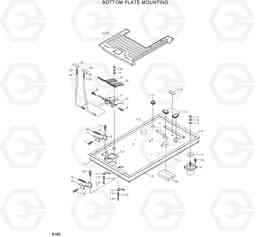 6160 BOTTOM PLATE MOUNTING R290LC7H, Hyundai