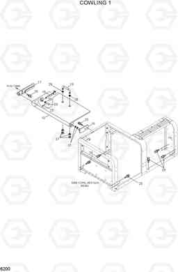 6200 COWLING 1 R290LC7H, Hyundai