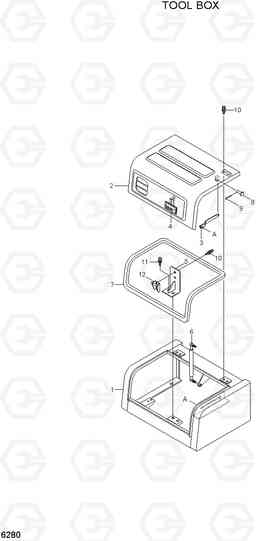 6280 TOOL BOX R290LC7H, Hyundai