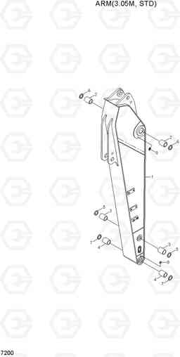 7200 ARM(3.05M, STD) R290LC7H, Hyundai