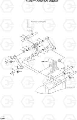 7300 BUCKET CONTROL GROUP R290LC7H, Hyundai