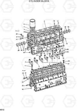 9010 CYLINDER BLOCK R290LC7H, Hyundai