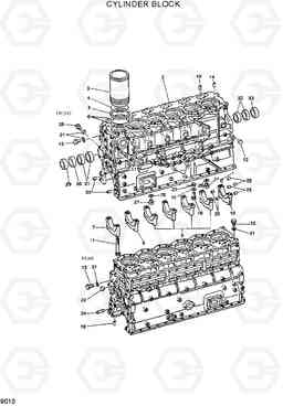 9010 CYLINDER BLOCK R290LC7H, Hyundai