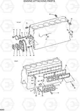 9040 ENGINE ATTACHING PARTS R290LC7H, Hyundai