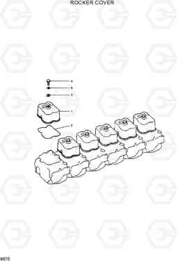 9070 ROCKER COVER R290LC7H, Hyundai