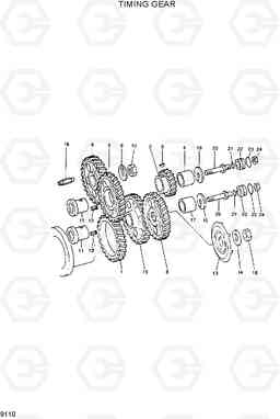 9110 TIMING GEAR R290LC7H, Hyundai