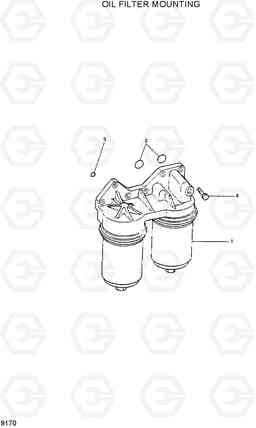 9170 OIL FILTER MOUNTING R290LC7H, Hyundai