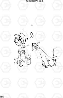 9235 TURBOCHARGER R290LC7H, Hyundai