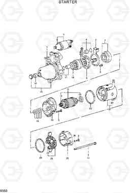 9350 STARTER R290LC7H, Hyundai