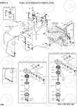 1065 FUEL SYSTEM(WITH PREFILTER) R290LC-9, Hyundai